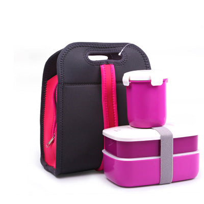 Lunch Box + Lunch Bag with Handbag