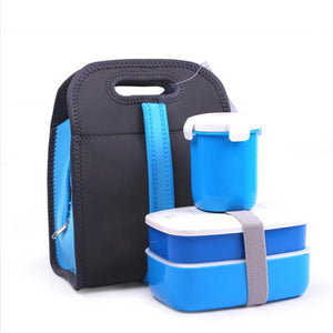 Lunch Box + Lunch Bag with Handbag